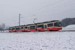 Be 4/6 65 und Be 4/6 68 fahren am 31.1.12 ...