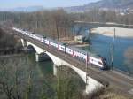 RABe 511 005 als S12 19241 zwischen Brugg AG und ...
