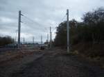 Saarbahn Hier soll die Saarbahn in einigen Jahren weiter nach Heusweiler fahren.(28.11.09)
