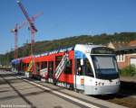 Saarbahn mit Werbung f�r ...  Manfred11051965 13.10.2010