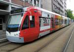 Saarbahn mit Werbung vom ...  Manfred Schneider 09.08.2011