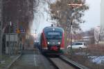 642 193 der Elbe-Saale-Bahn ...  G. Glauer 11.03.2010
