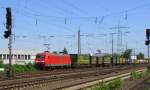 sattelauflieger-klv DB 145 073-3 mit dem TEC 42128 von Verona Q. E. (I) nach K�ln Eifeltor in Mainz- Mombach; 16.07.2010