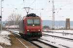 SBB Cargo Deutschland 482 006-4 kommt am 23.02.2010 aus Stendell und rollt durch Passow