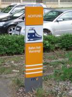 Ein Schild des RNV ...  Daniel Oster 27.05.2011
