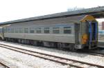 Schlafwagen 2Kl. Schlafwagen 1058 der SRT (State Railway of Thailand) am 16.Mai 2009 im Bf. Butterworth/Malaysia.