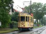 Tw 60 aus Frankfurt (Oder) zu Gast in Sch�neiche, 29.8.2010. ...