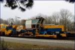 Schotterplaniermaschiene SSP 110 SW der Deutschen Gleisbau Union steht f�r ...