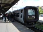 Regionalzug nach Malm am 09.07.2007 um 17.38 Uhr auf Gleis 2 im Bahnhof Lund