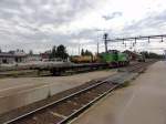 Lok 0365 von Green Cargo, ein in Skandinavien tätiges DB-Unternehmen, beim Rangieren im Bahnhof Boden C am 31.07.2012. Im Hintergrund eine weitere Tc sowie eine Bauzuglok