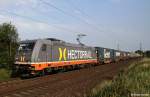 Hector Rail 241.004 mit Namen   R2D2   vor Gterzug Richtung Buchholz (Nordheide), Gterstrecke Jesteburg - Buchholz Nordheide, fotografiert bei Reindorf am 04.08.2011