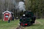 Die No. 2 der Ohsabahn beim Umsetzen im Bf Bor Norra am 06.05.2017