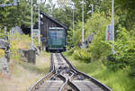 Die Standseilbahn im »Skansen« in Stockholm.