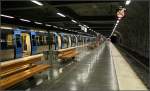 Blaue Linie, Endstation  Hjulsta  -     Das (vorläufig) letzte Bild unserer Stockholmer U-Bahn-Serie.