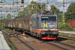 Am 14.07.2017 durchfährt 441.001 von Hector Rail den Bahnhof Hallsberg mit einem Güterzug in Richtung Göteborg.