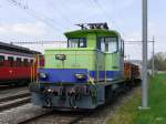 BLS - Rangierlok Tea 2/2  97 85 1245 024-5 im Areal der Werkstätte der BLS in Oberburg am 18.04.2015 ...