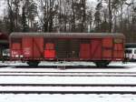 SBB - Dienstwagen Xs 40 85 95 45 956-7 abgestellt in Blach am 20.02.2009