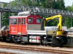 SBB - Baudienst Tm 2/2 232051-3 im Bahnhofsareal von St.Gallen/St.Fieden am 03.09.2008