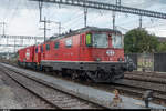 Re 4/4 II 11141 mit Gerätewagen des neuen LRZ für Genève am 24.