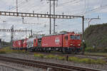 Löschzug  Brugg  XTmas 99 85 9174 003-5 durchfährt am 03.10.2022 solo den Bahnhof Pratteln.