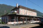 Das Bahnhofsgebude von Brunnen/Uri, 3.10.11