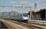 Der SBB ETR 470  Innsbruck  erreicht als EC 15 Chiasso. 
5. Mai 2014