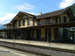 Bahnhofsgebäude von Meiringen am 23.7.2015