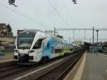 WESTbahn Kiss auf Testfahrt im Bahnhof Romanshorn, 20.07.2011, 16:20.