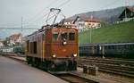 Bilder von der Lötschbergbahn im Mai 1981: Die Ce 4/4 311 wurde Anfang der 1920er Jahre als Ce 4/6 in Dienst gestellt und in den 1950er Jahren zur Ce 4/4 umgebaut.