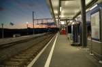 So prsentiert sich der Bahnhof Otelfingen heute nach dem Umbau, aufgenommen am 27.11.07