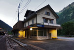 Bahnhofsgebäude des aufgelassenen Bahnhofs Wassen.