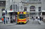 Die Linie 11 der Baselland Transport AG nach St-Louis Grenze am Bahnhof SBB (11.01.2014)