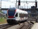 SBB Stadler Flirt RABe 521 005 am 25.07.15 in Basel SBB Bhf 