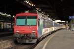 Der erste von sechs zu Zweisystemfahrzeugen umgebauten RBDe 560 wartet am 04.06.2010 in Basel, SNCF-Bahnhof auf Abfahrt.