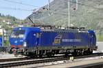 Die WRS Vectron Re 193 493 am 14.4.20 in Brig am rangieren.