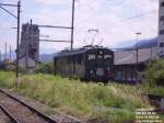 Nachschuss auf den ausfahrenden BDe 2/4 240 nach Sargans. Schn zu sehen, das beleuchtete Schlusssignal plus aufgesteckter Schlussscheibe.
Buchs SG 04.07.08