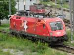 Mein 400 Bild sollte etwas ganz besonderes werden. Und ich glaube ich hab es mit der EM Lok 1116 075 Schweiz als Lokzug nach Bludenz geschaft. Am 13.07.08 bei der Ausfahrt aus Buchs/SG