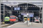 Bahnhof Luzern mit verschiedenen Gesichtern.
