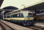 Lok 95 Degersheim der BT wartet am 27.3.1990 um 15.00 Uhr im Bahnhof  Luzern auf den Abfahrtbefehl.