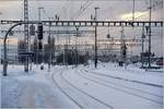 Bahnhof Sargans im Winterkleid. (06.01.2017)