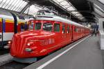 SBB RAe 4/8 Nr. 1021 Churchill-Pfeil steht in Zürich HB zur Abfahrt bereit, 26. April 2013, 08:35