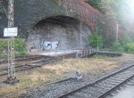 Am 12.10.09 fotografierte ich die Drehscheibe in Vevey aus dem fahrenden Zug.