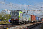 Siemens Vectron der BLS 475 410-7 durchfährt den Bahnhof Pratteln.