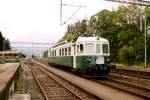 Be 4/4 761 der BLS (ex BN) als Regionalzug nach Reichenbach im Kandertal am 13.09.2002 in Mlenen.