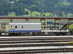 bls - Dienstwagen XTmas  80 85 98 08 818-1 im Bahnhofsareal in Frutigen am 17.09.2012