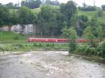 Nach dieser 90 Kurve hat der RM-Zug der Linie S6 Luzern-Langenthal die Station Wertehnstein erreicht.