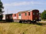 bls / VES + BD&S - Ex Hilfswagen X 80 62 97 12 100-6 abgestellt im Bahnhof Ramsen am 12.08.2012