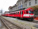 BLS - Pendelzug an der Front der Triebwagen RBDe 4/4 566 221-8 abgestellt in Lützelflüh am 18.04.2015 ..