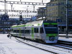 BLS - Triebwagen RABe 525 010-5 in Luzern am 09.12.2017