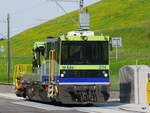 BLS - Baudienst Tm 2/2  98 85 823 5 214 abgstellt im Bahdienstareal in Hüswil am 22.04.2018